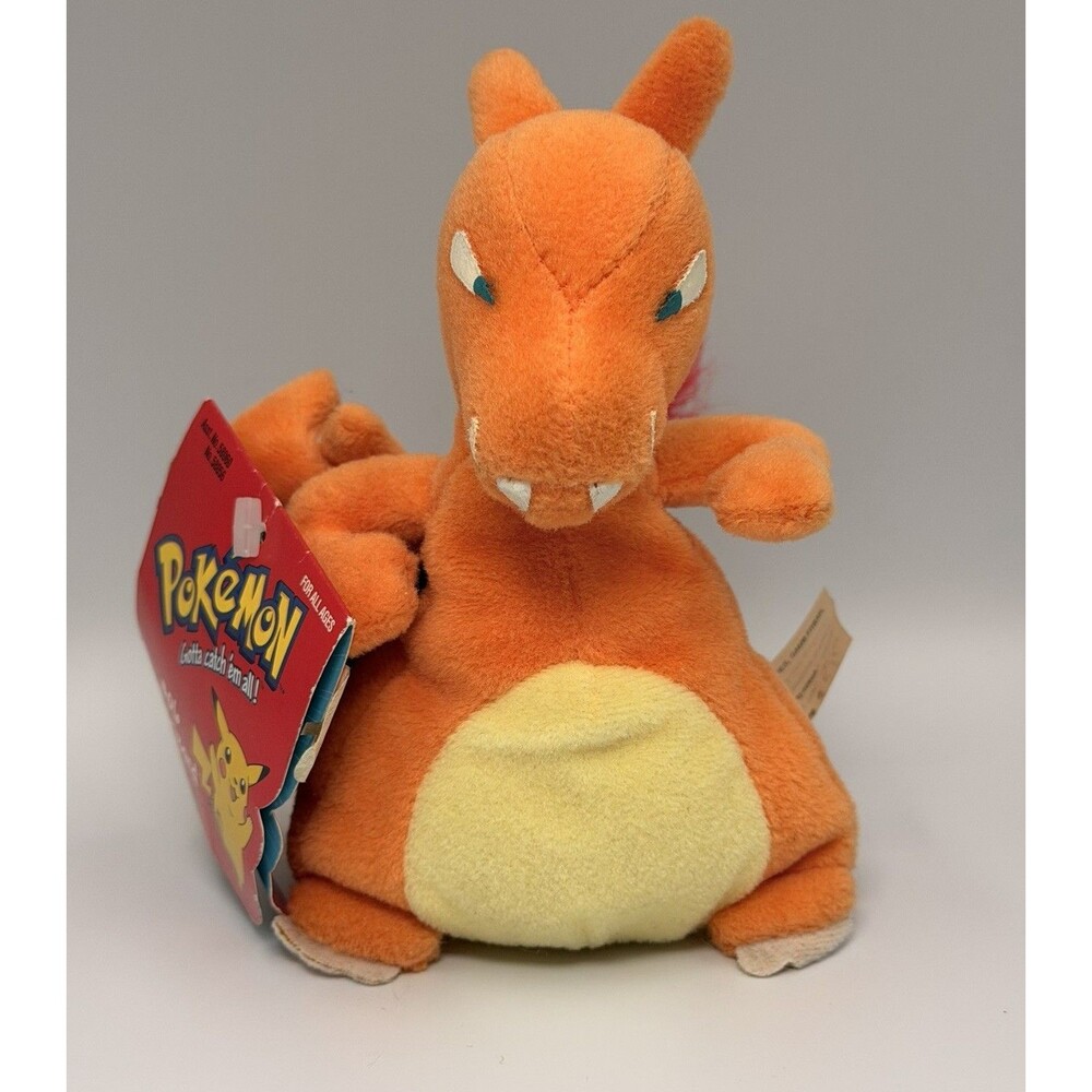 Vintage 1998 Pokémon Charizard #06 Plush Hasbro Nintendo w/ Tag 6”